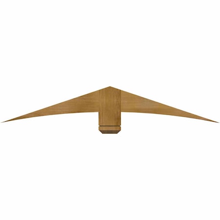 Ekena Millwork Bellingham Rough Sawn Timber Gable Bracket, Western Red Cedar, 60"W x 10"H x 4"D x 6"F, 4/12 Pitch GBW060X10X0406BEL00RWR